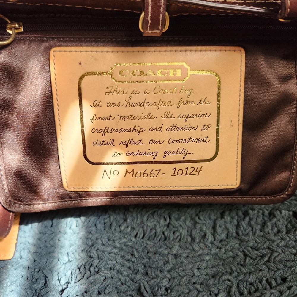 Coach Brown Signature Tote Bag- Special Edition - Picture 6 of 16